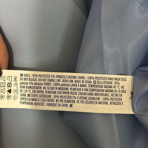 NWT Endless Rose One-Button Down Single-Breasted Boxy Blazer in Blue size XS - Picture 12 of 12